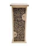 Dehner Natura Felica Insectenhotel duurzaam, insectenhuis voor wilde bijen, ca. 14 x 35,5 cm 11,5 cm, van FSC®-gecertificeerd grenenhout, naturel