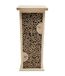 Dehner Natura Felica Insectenhotel duurzaam, insectenhuis voor wilde bijen, ca. 14 x 35,5 cm 11,5 cm, van FSC®-gecertificeerd grenenhout, naturel