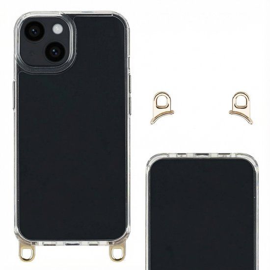 Selencia Hoesje met Afneembare Haakjes voor Koord - Geschikt voor Apple iPhone 14