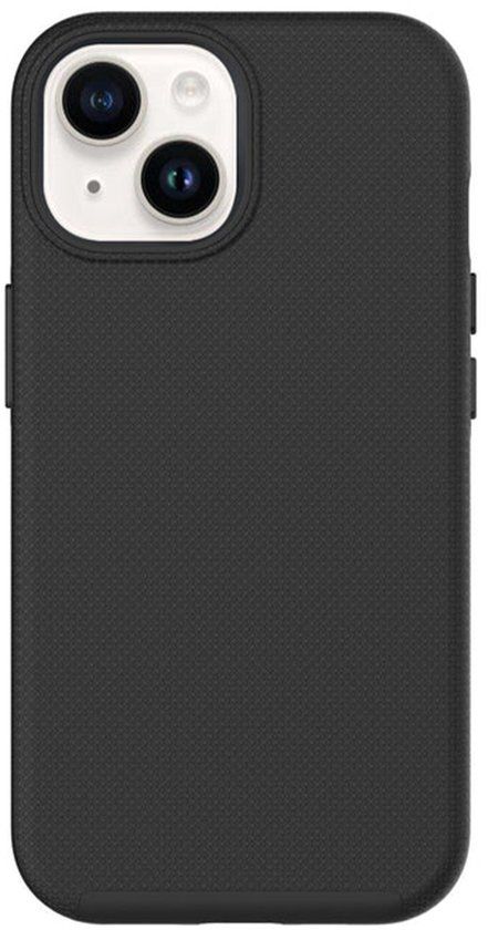 Eiger, Hoesje geschikt voor iPhone 14 Plus - Hardcase Dual Layer Ultra-Versterkt 4m Valbescherming, Zwart