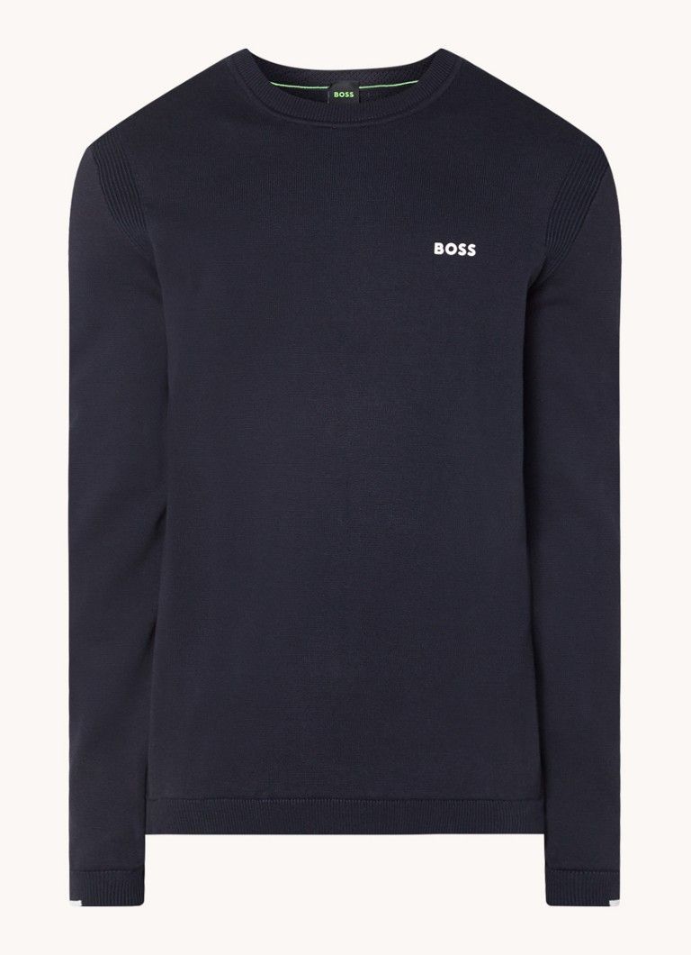 HUGO BOSS Ever-X Fine Knit Logo Pullover