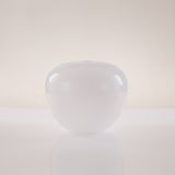 Artdelight Windsor - abat-jour en verre - Ø 29 x 24,5 cm - blanc