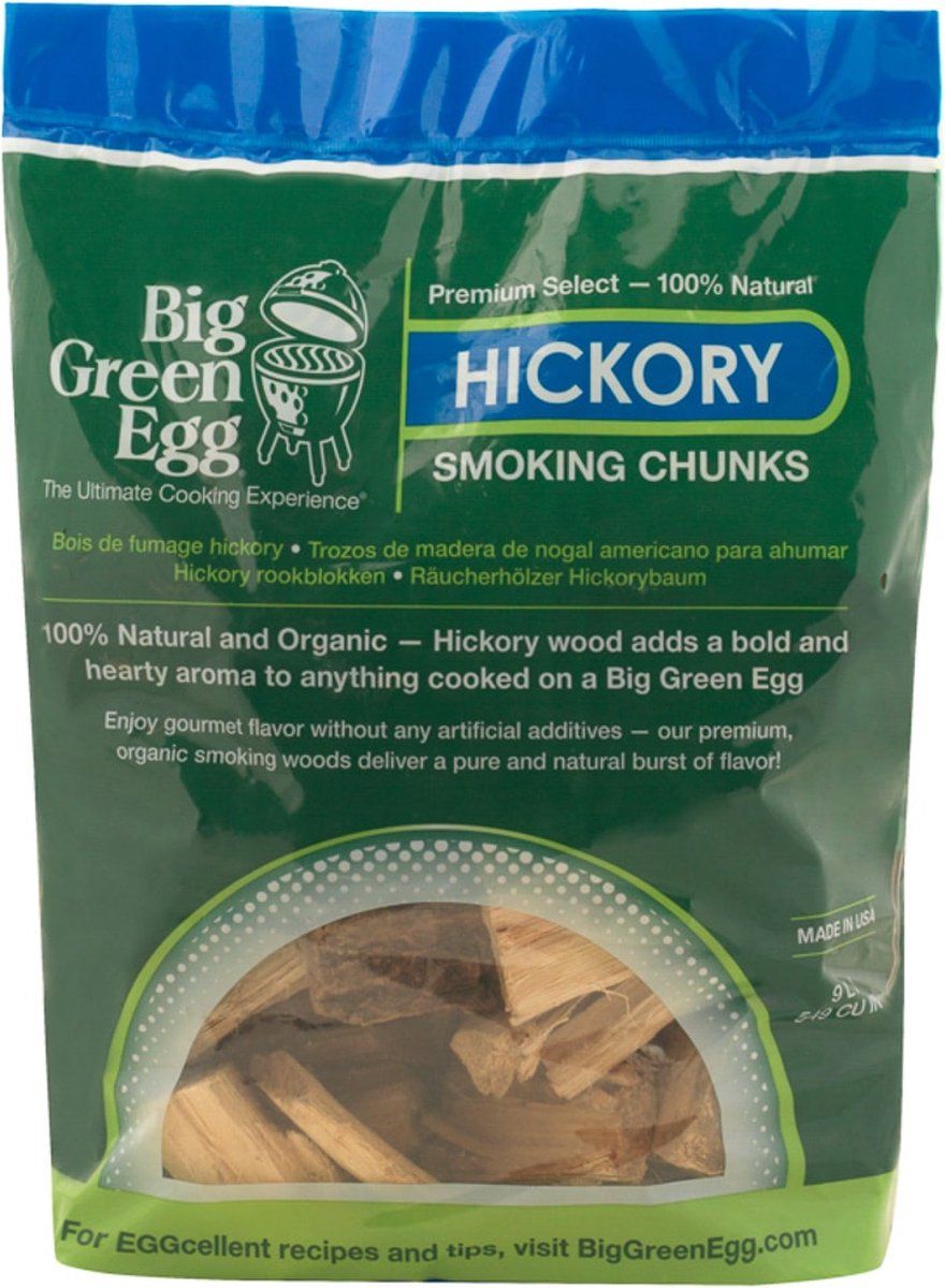 Big Green Egg Hickory Wood Chunks