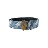 Kurt Geiger Kensington denim riem blauw