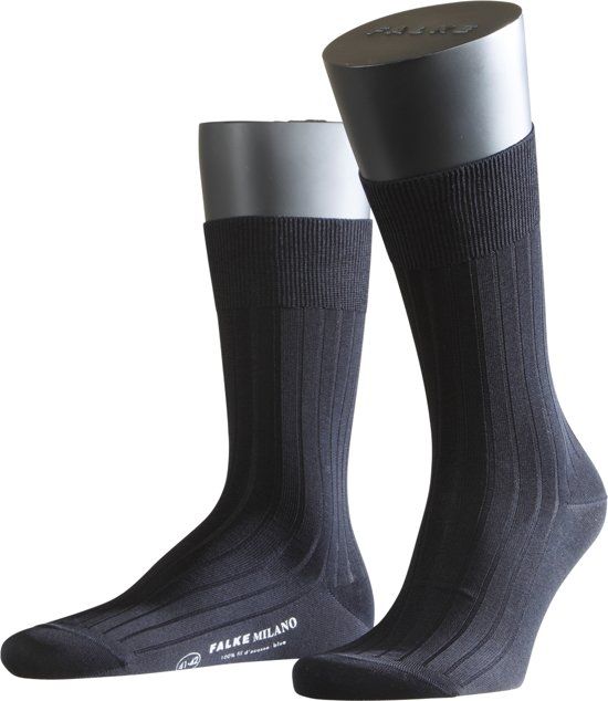 Falke Milano Fil D'Ecosse Herensok 14683 - 45/46 - Marine
