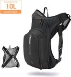 CarryQuest® - Sac à dos de sport professionnel 10L - Sac à dos de vélo en polyester compatible avec poche à eau - Mesh respirant - Bandes réfléchissantes - Ventilation dorsale - Noir