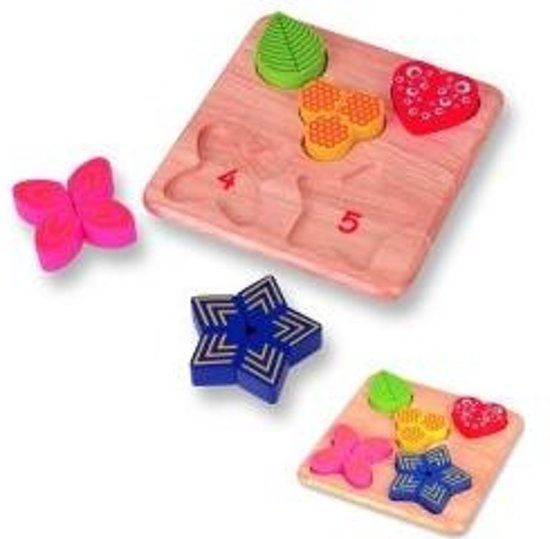 Pintoy Houten vormenpuzzel - 3+ jaar