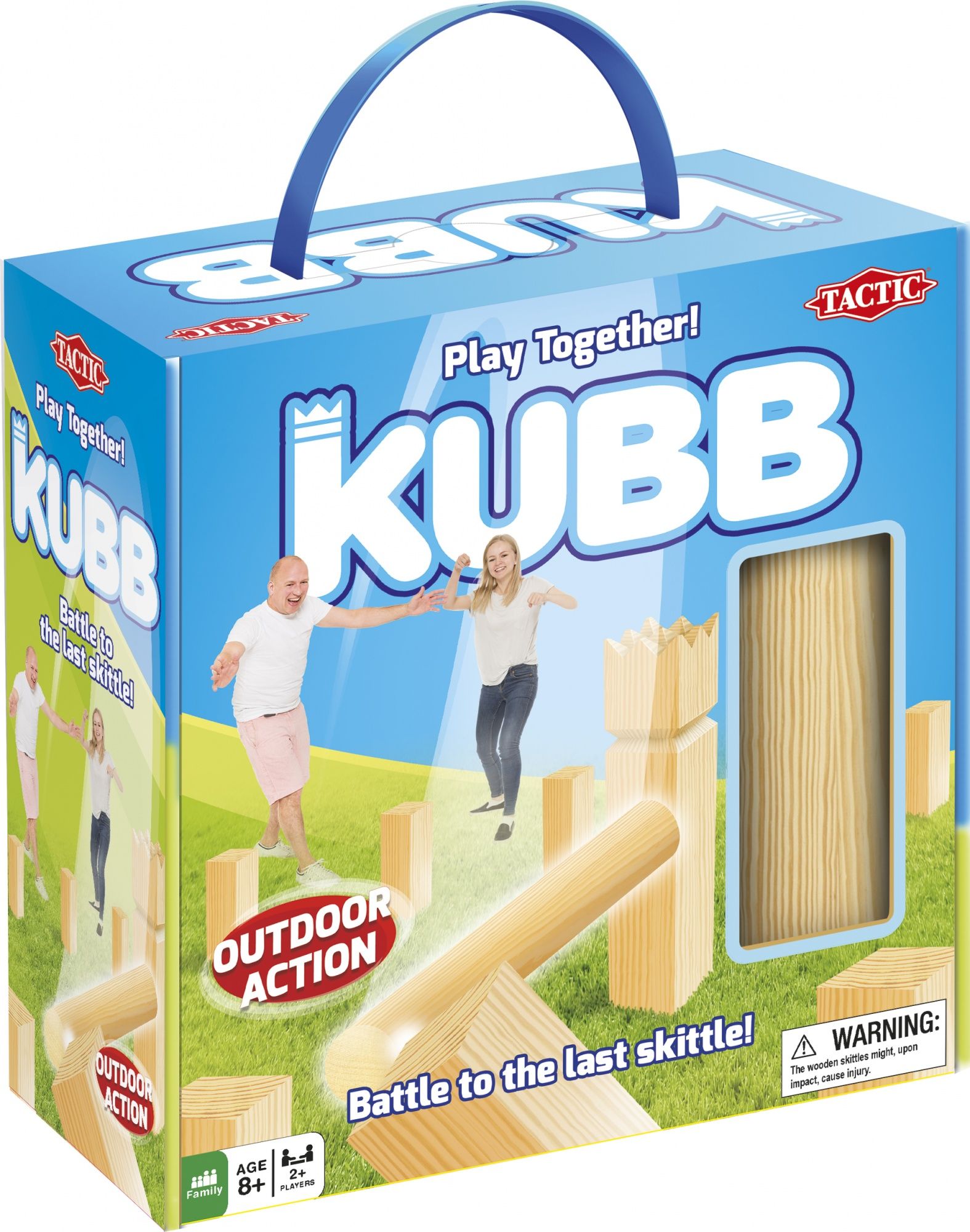 Tactic Kubb - Zweeds Houten Werpspel - 21 Stuks - Vanaf 7 Jaar