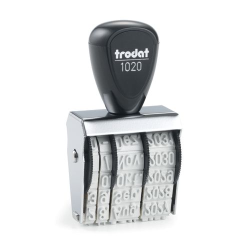 Trodat 1020 Datumstempel - Zwart - 40x27x76mm