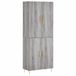 VidaXL Hoge kast, grijs Sonoma, 69,5 x 34 x 180 cm, houtvezel