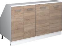 Vicco R-Line Keukenkast voor schuine wand – 140 cm Set van 2 kastrompen 60 cm diepte Sonoma