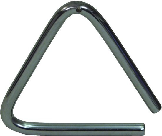Dimavery triangel muziekinstrument - Triangle - 10 cm - met slag staafje