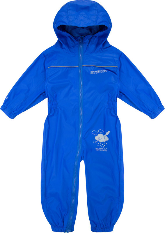 Regatta Puddle IV - Regenpak - Kinderen - 110 - blauw