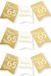 Paperdreams Birthday Garland 65 Years - 3x - White/Gold - 600 cm