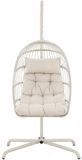 Hioshop Trezza hangstoel met standaard beige