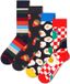 Happy Socks Coffret cadeau 4-Pack Food Sokken Femme Sokken Coton/polyester/élasthanne Rouge à pois 41-46