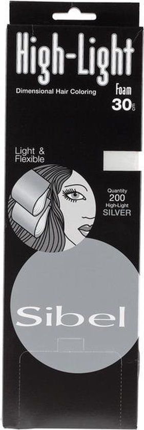 Sibel Hi Lite Foam Zilver - 200 Stk - 9,5x30 cm - 5412058402876