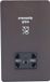 Sans marque Plaque plate ultime sans vis pour rasoir - double tension 115/230V - bronze foncé avec inserts noirs