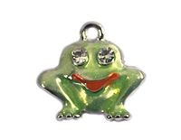 INNSPIRO Mooie bedels hanger van metaal, groene pad, 14 x 12 mm, 25 stuks
