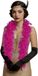 Fiestas Guirca Carnaval verkleed boa met veren - fuchsia roze