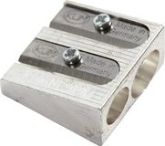 Lyra Dubbele puntenslijper - Zilver - Metaal