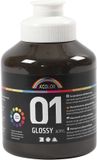 A-color Glossy acrylverf, bruin, 01 - glossy, 500 ml