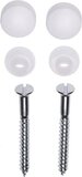 FISI Schroefbevestigingsset - Wit - Metaal - 7 cm