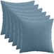 vidaXL Kussensloop - 6 stuks - Blauw - 30 x 30 cm