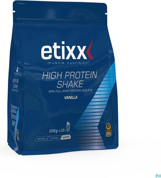 Etixx High Protein shake vanille Poeder 1 kg