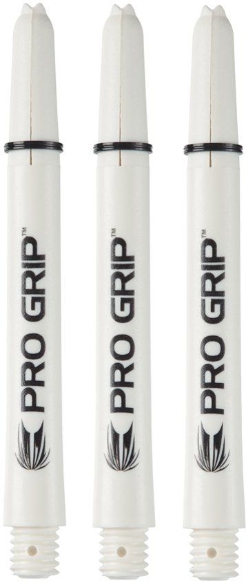 Target Pro Grip White Medium Dart Shafts - 5 Sets