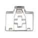 Staedter Embossing Doctor Shell Vorm Cookie Cutter, Zilver