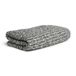 Möve Brooklyn Pinstripe handdoek 50 x 100 cm Nature/Black