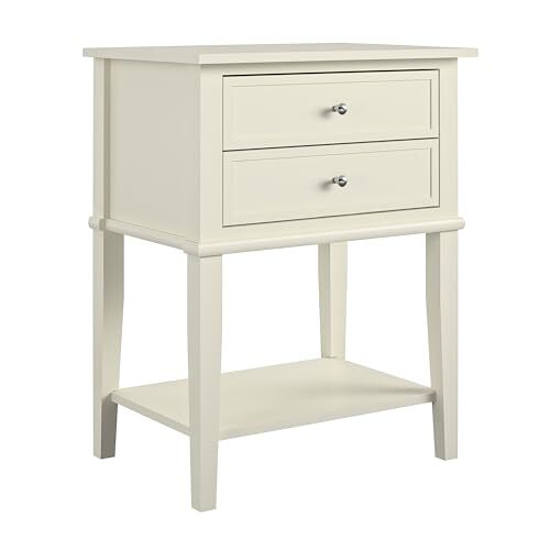 Ameriwood Home Ameriwood Franklin 2 Deur Opbergkast en bureau Tabel Accent 28.25 x 22.0 x 15.625 Inches Kleur: wit