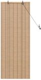 vidaXL Rolgordijn Natuurlijk en Bruin 60 x 160 cm Bamboe