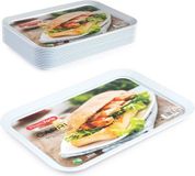 Plasticforte Plateau de service - 2 Pièces - Plastique - Blanc - 37 x 26 cm