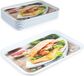 Plasticforte Plateau de service - 2 Pièces - Plastique - Blanc - 37 x 26 cm