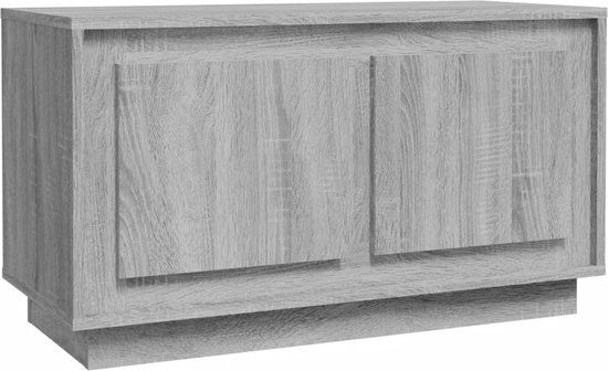vidaXL Tv-meubel 80x35x45 cm bewerkt hout grijs sonoma eikenkleurig
