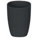 Spirella Pure Black tandenbeker badaccessoires, polystyreen, 10 x 7,5 x 7,5 cm