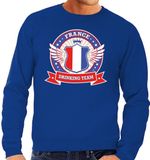 Bellatio Decorations Blauw France drinking team sweater blauw heren - Frankrijk kleding S