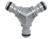 AWTools AW61017 T-stuk Koppeling - Slangverdeler voor Snelkoppelingen - 3-Weg Verbinding - ABS Kunststof - 100 Stuks (Grootverpakking)