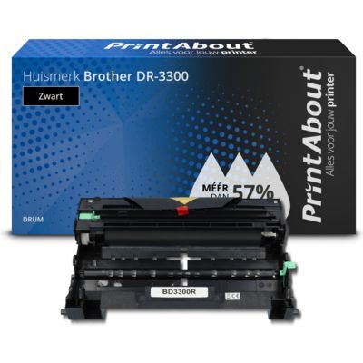 PrintAbout Brother DR-3300 Drum Zwart Huismerk