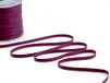 Furlanis - Dubbel satijnen lint, Italiaanse stof - Dark Bordeaux, 6 mm x 25 m