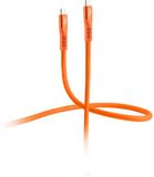 Flexline® USB-C® Ladekabel, USB 3.2, 240W, oranje, 0,25m