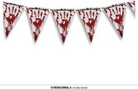 Fiestas Guirca Halloween Blood Vlaggenlijn - 300 cm - Halloween Decoratie