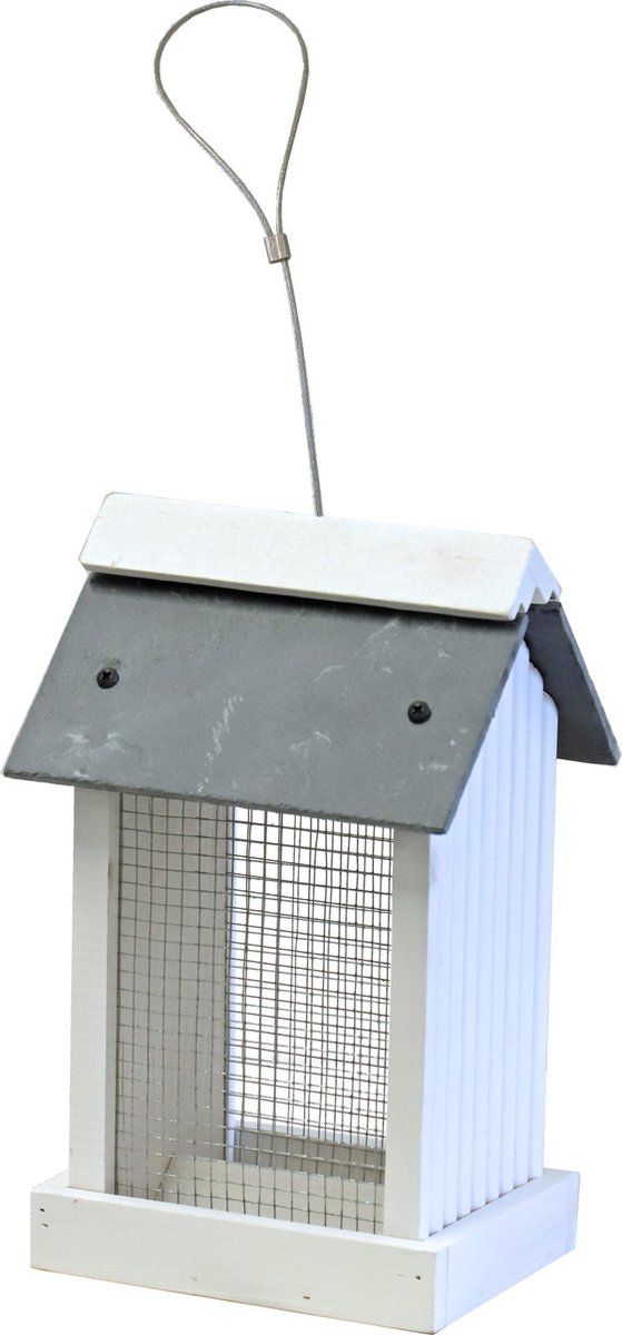 BOON Pindahouder - wit/leisteen - 2-zijdig - hangbaar - 27 cm.