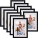 Cadres photo avec passe-partout - Noir - 10 pièces - 10x15 cm