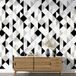 Papier peint à motif XL - Motif géométrique - 10 lés de 65x260 cm - Surface L 650 x H 260 cm