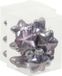 Merkloos / Sans marque Othmar Decorations Bv 24x Sterretjes kersthangers/kerstballen lila paars van glas - 4 cm - mat/glans - Kerstboomversiering