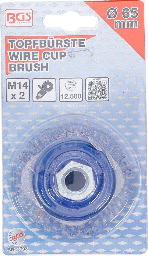 BGS 3993 Komborstel staaldraad - M14 x 2 - Ø 65 x 50 mm