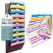 Ultimate Office 10 niveaus verticale mesh wandorganizer voor hangmappen. Multifunctionele standaard met 18 transparante documentenvakken zwart